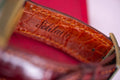 Bespoke Watch Strap in Maroon Red Crocodile