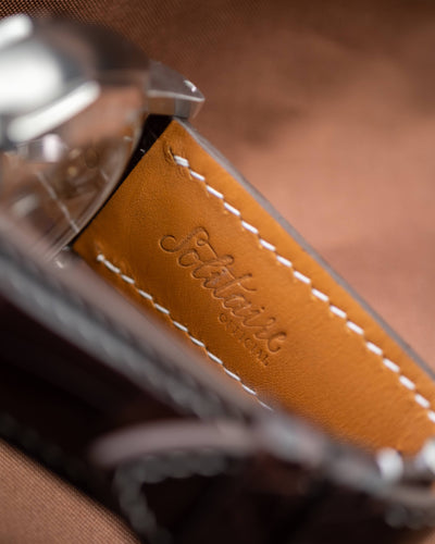 Bespoke Watch Strap in Reddish Brown Crocodile
