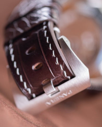 Bespoke Watch Strap in Reddish Brown Crocodile