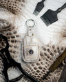 Bespoke Key Fob Cover in Natural Himalayan Crocodile