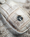 Bespoke Key Fob Cover in Natural Himalayan Crocodile