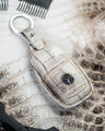 Bespoke Key Fob Cover in Natural Himalayan Crocodile