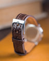 Bespoke Watch Strap in Brown Crocodile