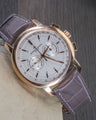 Bespoke Watch Strap In Grey Crocodile