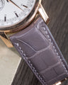 Bespoke Watch Strap In Grey Crocodile