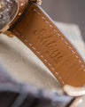 Bespoke Watch Strap In Grey Crocodile