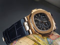Bespoke Watch Strap in Black Crocodile