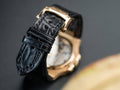 Bespoke Watch Strap in Black Crocodile