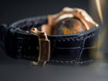 Bespoke Watch Strap in Black Crocodile