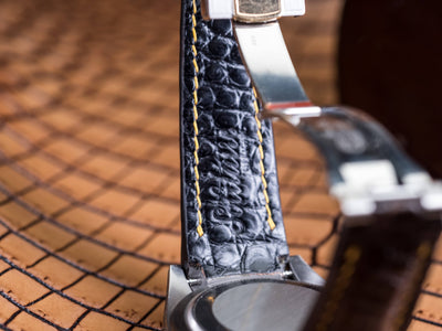 Bespoke Watch Strap in Brown Crocodile