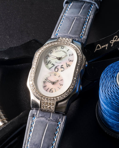 Bespoke Watch Strap in Icy Blue Alligator