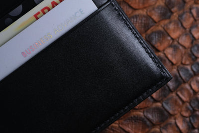 Bespoke Bifold Wallet in Electric Blue Python