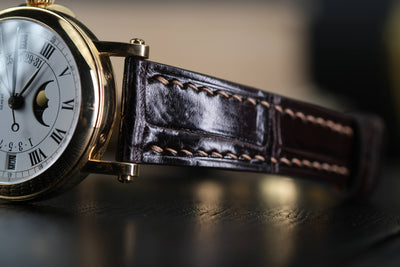 Bespoke Watch Strap in Dark Brown Crocodile