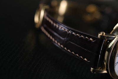 Bespoke Watch Strap in Dark Brown Crocodile