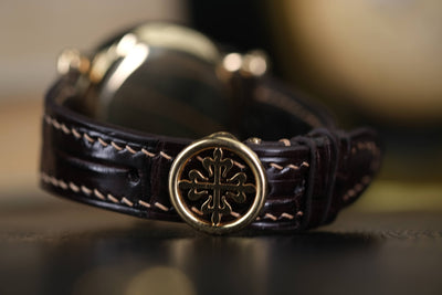 Bespoke Watch Strap in Dark Brown Crocodile