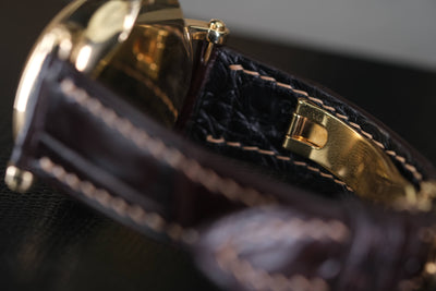 Bespoke Watch Strap in Dark Brown Crocodile