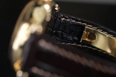Bespoke Watch Strap in Dark Brown Crocodile