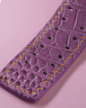 Bespoke Watch Strap in Lavender Purple Crocodile