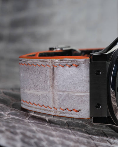 Bespoke Watch Strap in Natural Himalayan Crocodile