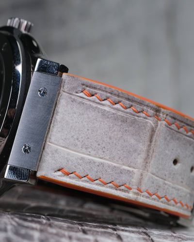 Bespoke Watch Strap in Natural Himalayan Crocodile