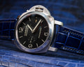 Bespoke Watch Strap in Electric Blue Crocodile