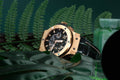 Bespoke Watch Strap in Hunter Green Crocodile