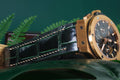 Bespoke Watch Strap in Hunter Green Crocodile