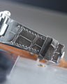 Bespoke Watch Strap in Grey Crocodile
