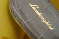 Bespoke Key Fob Covers in Yellow and Grey Crocodile