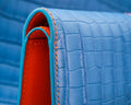 Bespoke Bifold Wallet in Baby Blue Himalayan Crocodile