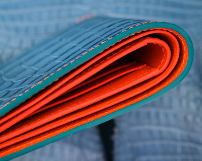 Bespoke Bifold Wallet in Baby Blue Himalayan Crocodile