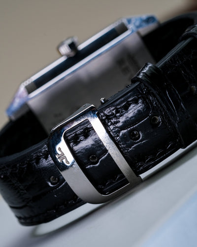 Bespoke Watch Strap in Black Crocodile