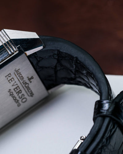 Bespoke Watch Strap in Black Crocodile