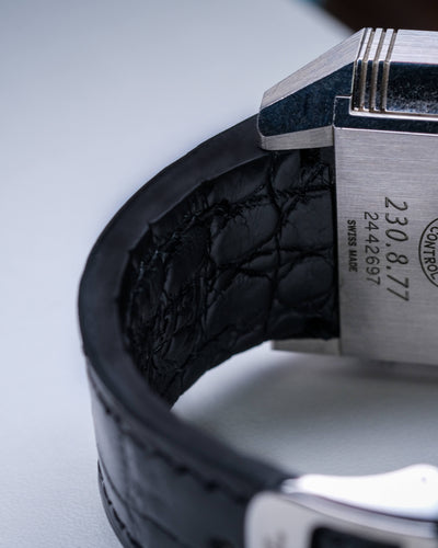 Bespoke Watch Strap in Black Crocodile