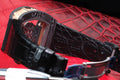Bespoke Watch Strap In Black Crocodile