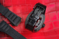 Bespoke Watch Strap In Black Crocodile