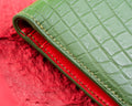 Bespoke Bifold Wallet in Pine Green Crocodile