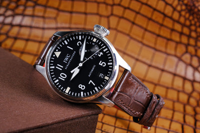Bespoke Watch Strap in Dark Brown Crocodile
