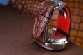 Bespoke Watch Strap in Dark Brown Crocodile