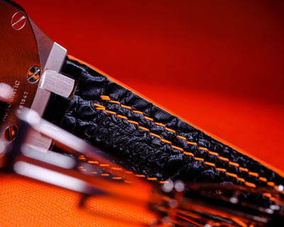 Bespoke Watch Strap in Black Crocodile