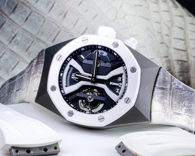 Bespoke Watch Strap in Natural Himalayan Crocodile