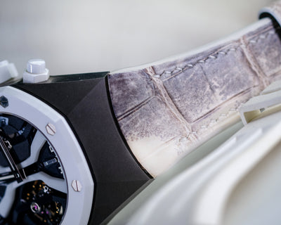 Bespoke Watch Strap in Natural Himalayan Crocodile