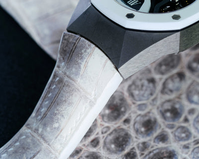 Bespoke Watch Strap in Natural Himalayan Crocodile