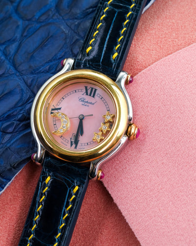 Bespoke Watch Strap in Peacock Blue Crocodile