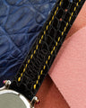 Bespoke Watch Strap in Peacock Blue Crocodile