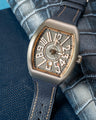 Bespoke Watch Strap in Navy Chevre