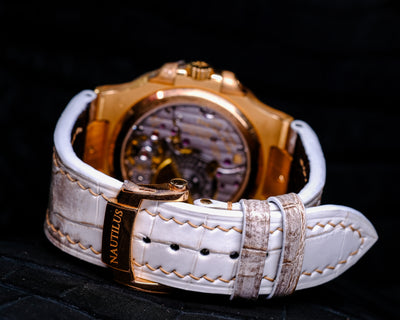 Bespoke Watch Strap in Natural Himalayan Crocodile