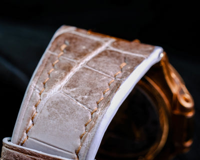 Bespoke Watch Strap in Natural Himalayan Crocodile