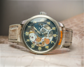 Bespoke Watch Strap in Grey Himalayan Crocodile