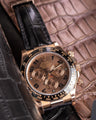 Bespoke Watch Strap in Black Crocodile